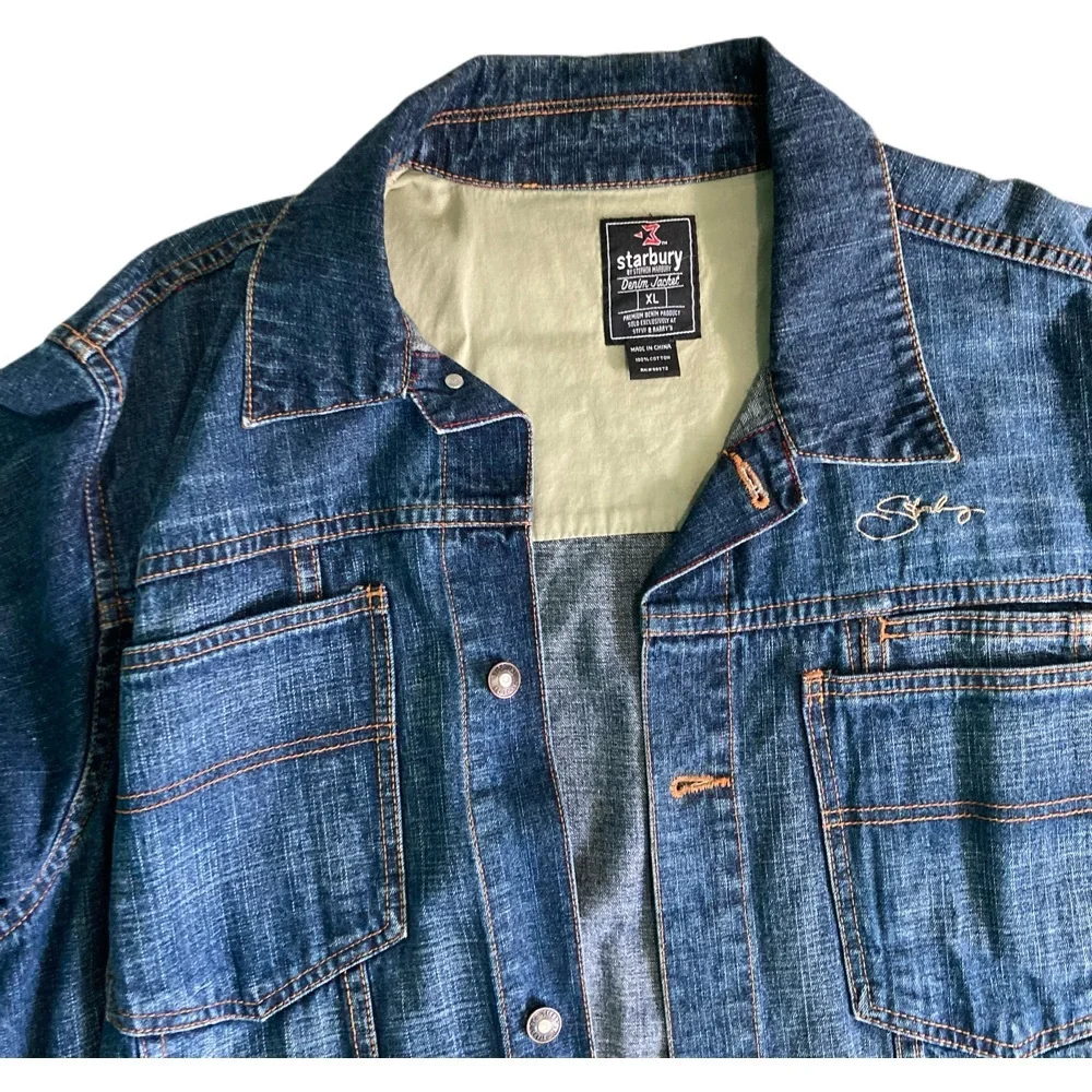 Starbury By  Stephon Marbury Denim Jean Jacket XL - Picture 2 of 3